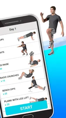 Men Workout at Home android App screenshot 3